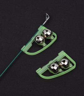Fishing Fluorescent Rod Pole Tip Clip Twin Bell Alarm 1 pcs