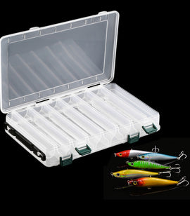 Fishing Double Sided Lure Bait / Hooks /Tackle Waterproof Storage Box Case 14 Compartments