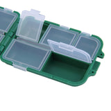 Fishing  hook/swivels/lure bait  compartments  plastic storage box
