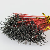 Fishing Line Steel Wire Leader With Swivel  5 Colors 5.90/9.05/11.81 inch (15CM, 23CM, 30cm) 20pcs/lot