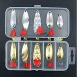 8 Style Fishing Plastic Metal Mixed Colors LURE Bait * Soft Lure Bait Kit