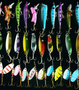 Fishing Lure bait Kits Hard artificial  minnow fishing Japan Steel Balls 30pcs