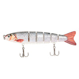 Lixada Fishing Lure bait 6-Segment  Swimbait With Hook 5.12inch/13cm  0.06lb/19g