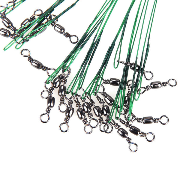 Fishing anti-bite Lead Line , Spinning Rope Wire Leader 5.90/7.87/11.02 inch 72pcs