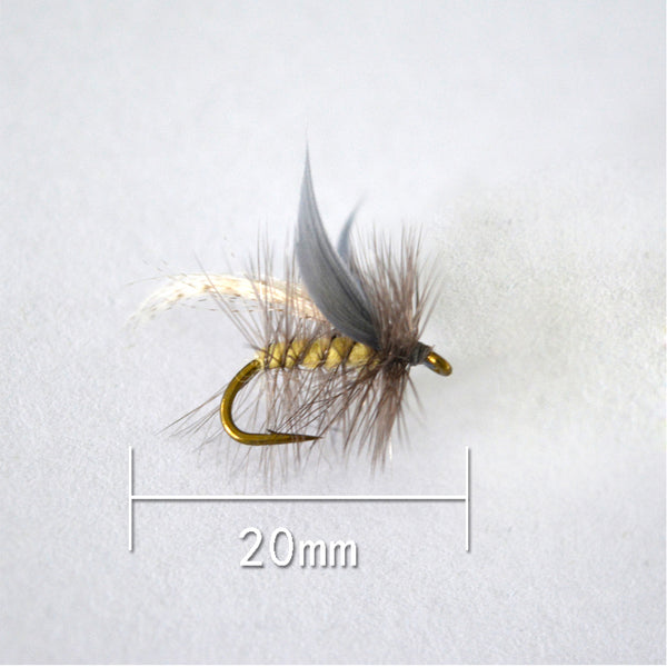 Fishing Artificial Style Insect Fly Lure bait * Feather Single Treble Hooks