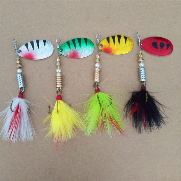 Fishing Spinner wobble lure baits sequin spoon metal  for perch striped Catfish 1 PCS  3.54inch\9cm