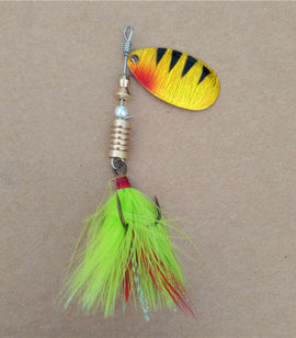 Fishing Spinner wobble lure baits sequin spoon metal  for perch striped Catfish 1 PCS  3.54inch\9cm