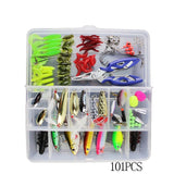 Fishing artificial Lures Bait Kit - 73pcs/101pcs/132pcs -  Mixed