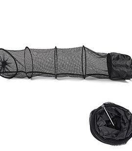 Fishing Net Cage Tackle Care Creel 5 Layers Collapsible Black
