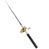 Fishing Portable Aluminum Mini Pocket Telescopic rod * With(Without )Reel * Wheel Lightweight