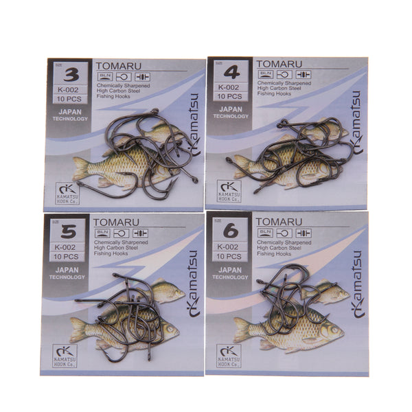 Fishing Barbed Hook for Carp Size 3 - 12 * 50pcs/lot Japan