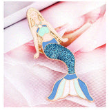 Pins Mermaid Princess * OMG * shark Brooch